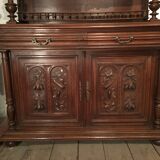 Henri II 2-part oak sideboard from the 19th century
