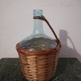 Dame Jeanne 2l old woven wicker rattan