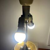 Golden ceramic lamp from the 70s