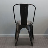 TOLIX chair in black metal by Xavier Pauchard