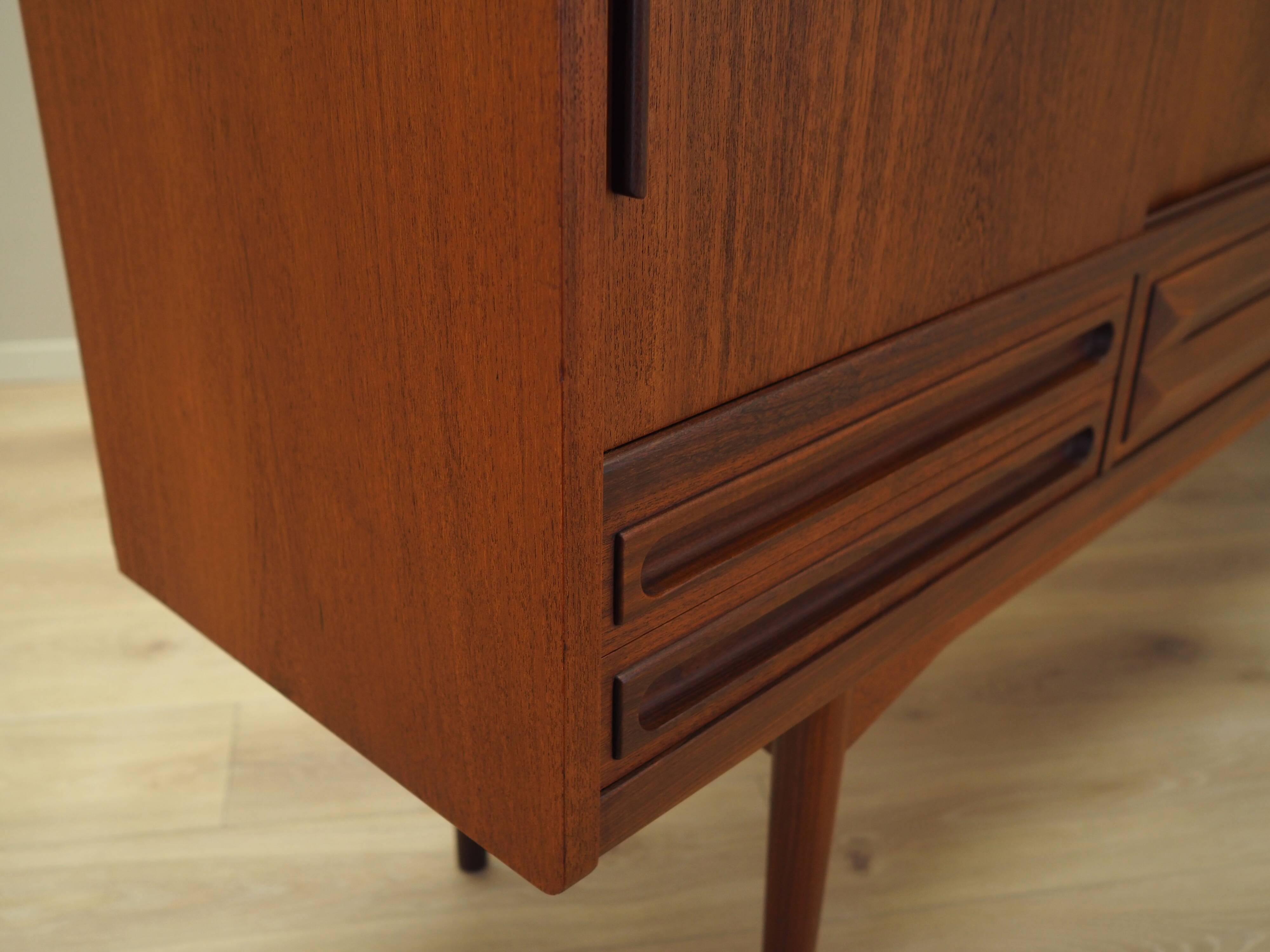 Teak highboard, Danish design, 1960s, production: Denmark