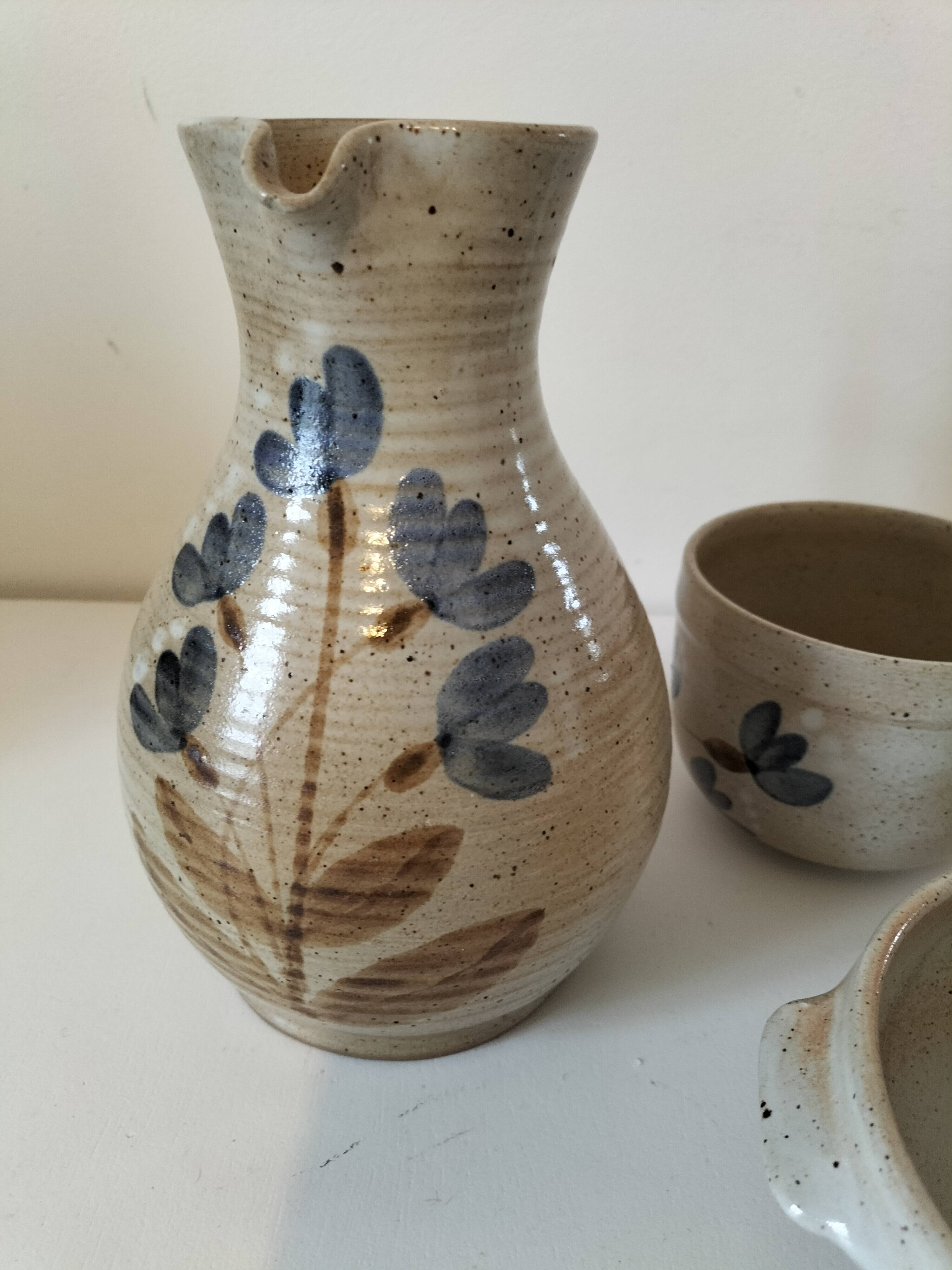 Handcrafted stoneware set — Grès du Marais France