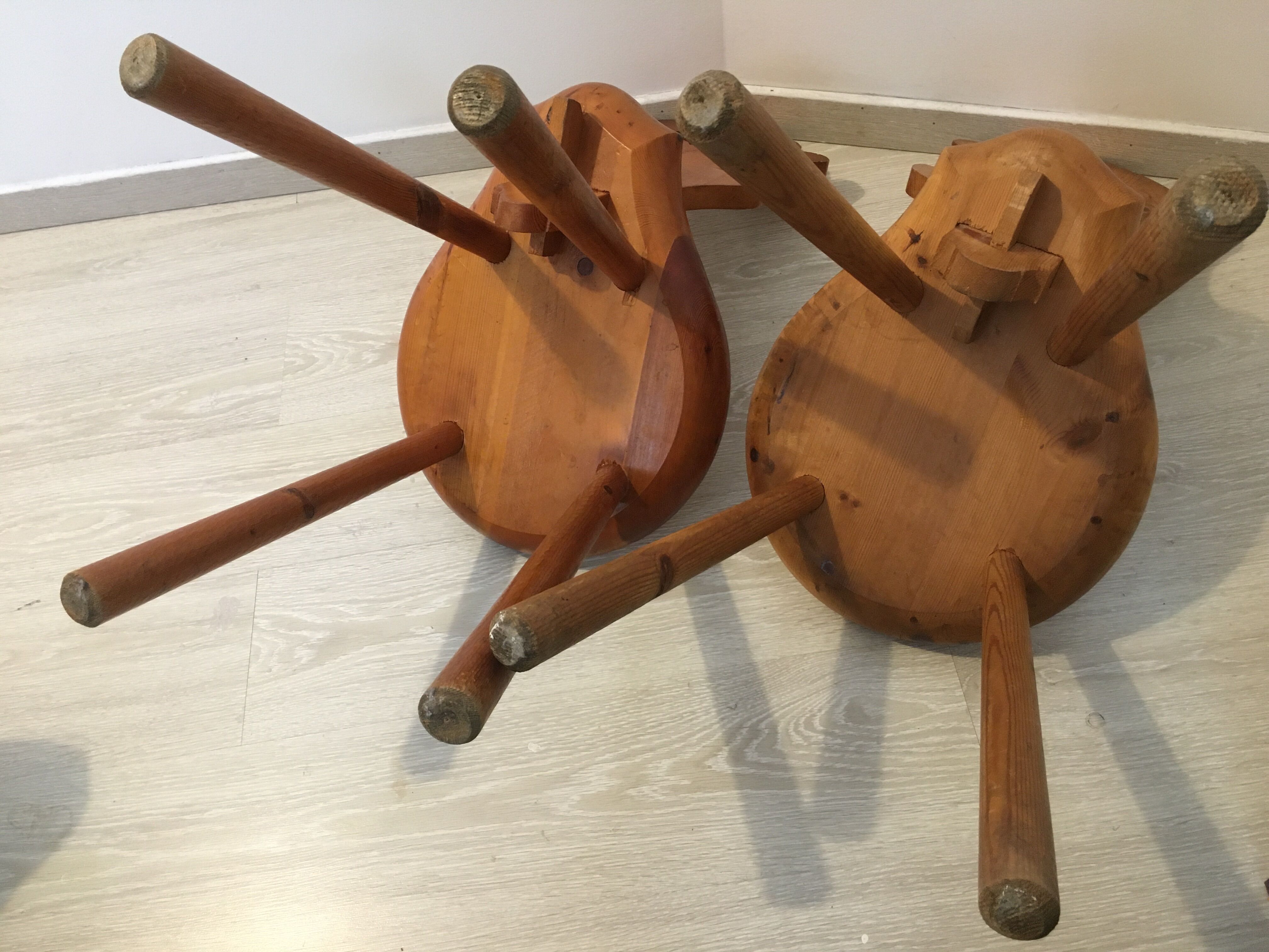 Mountain pine wood chairs
