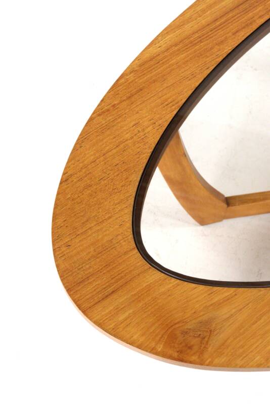 Oval coffee table 'Salford' mid century modern