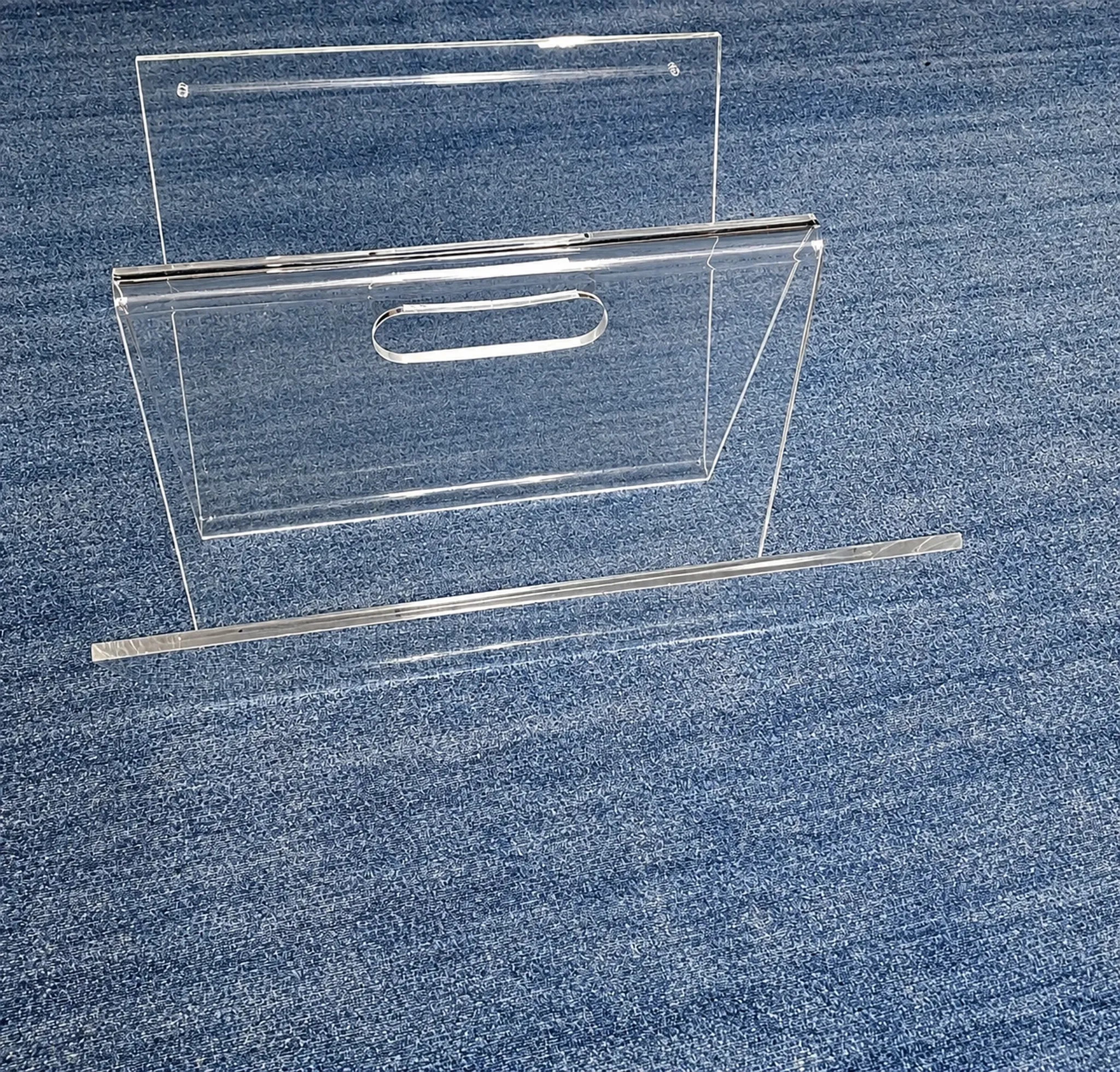 Magazine rack. Plexiglass. 1970s.