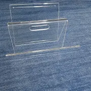 Magazine rack. Plexiglass. 1970s.