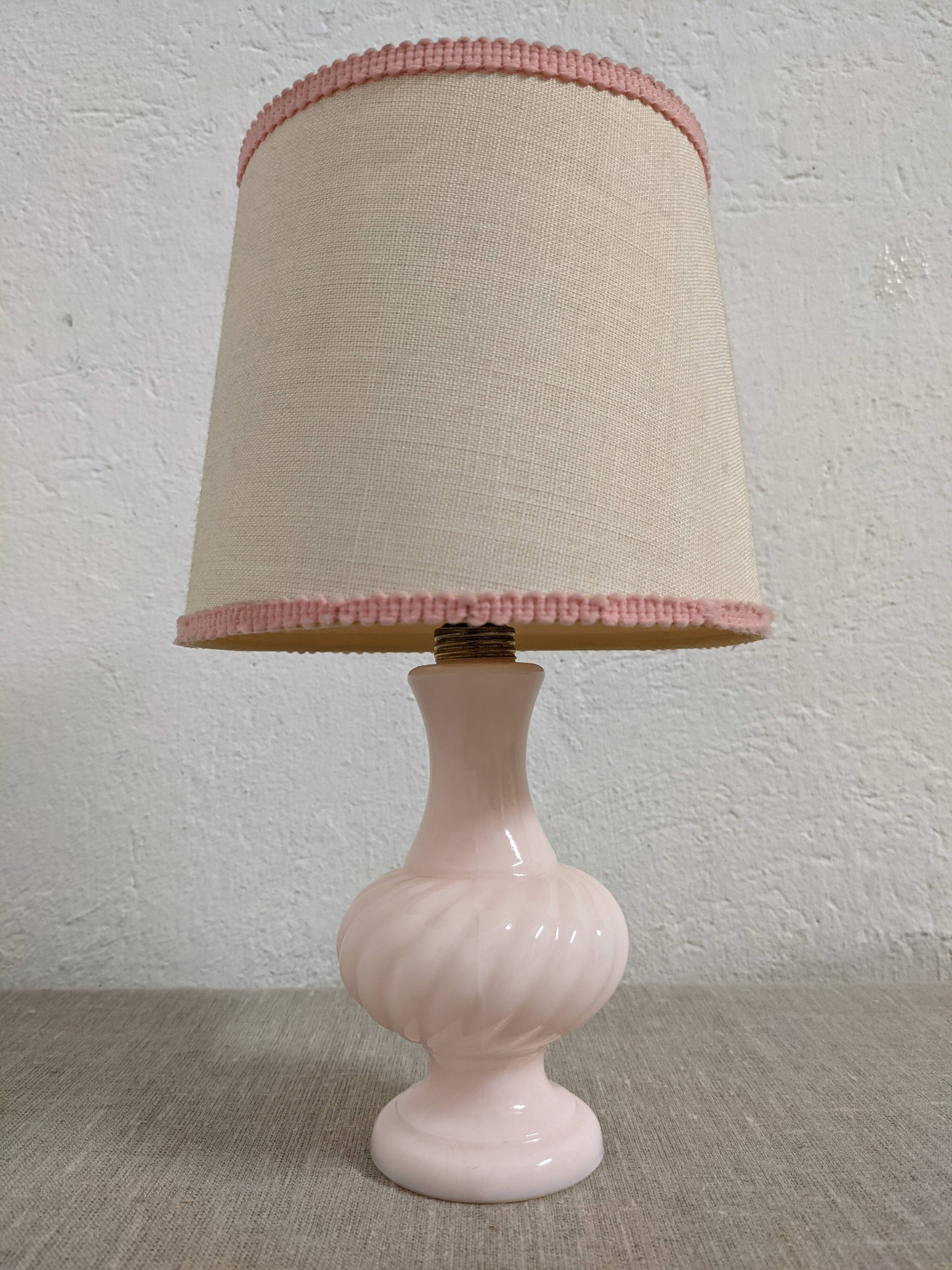 Opaline bedside lamp from the 50s/60s
