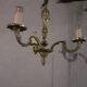 Lot of vintage gold-plated bronze suspensions and wall lights.