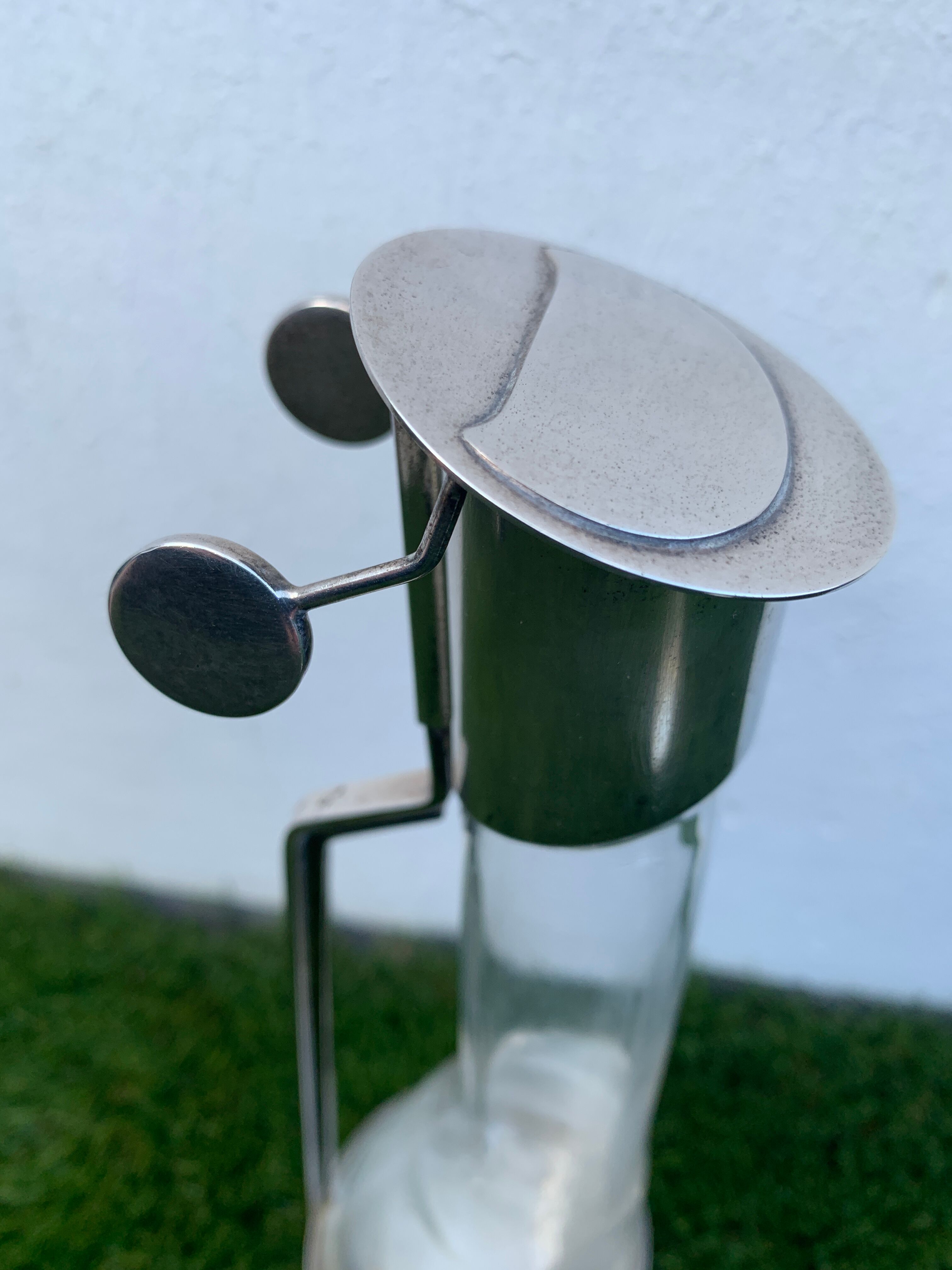 Oil and vinegar, stainless steel, Italian industrial design Achille Castiglioni, Alessi, 1984