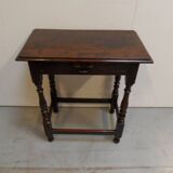 Table d'appoint antique en chêne