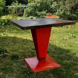 Tolix metal square table