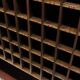 Vintage wine cabinet / shop cabinet with 120 compartments from the 1960s