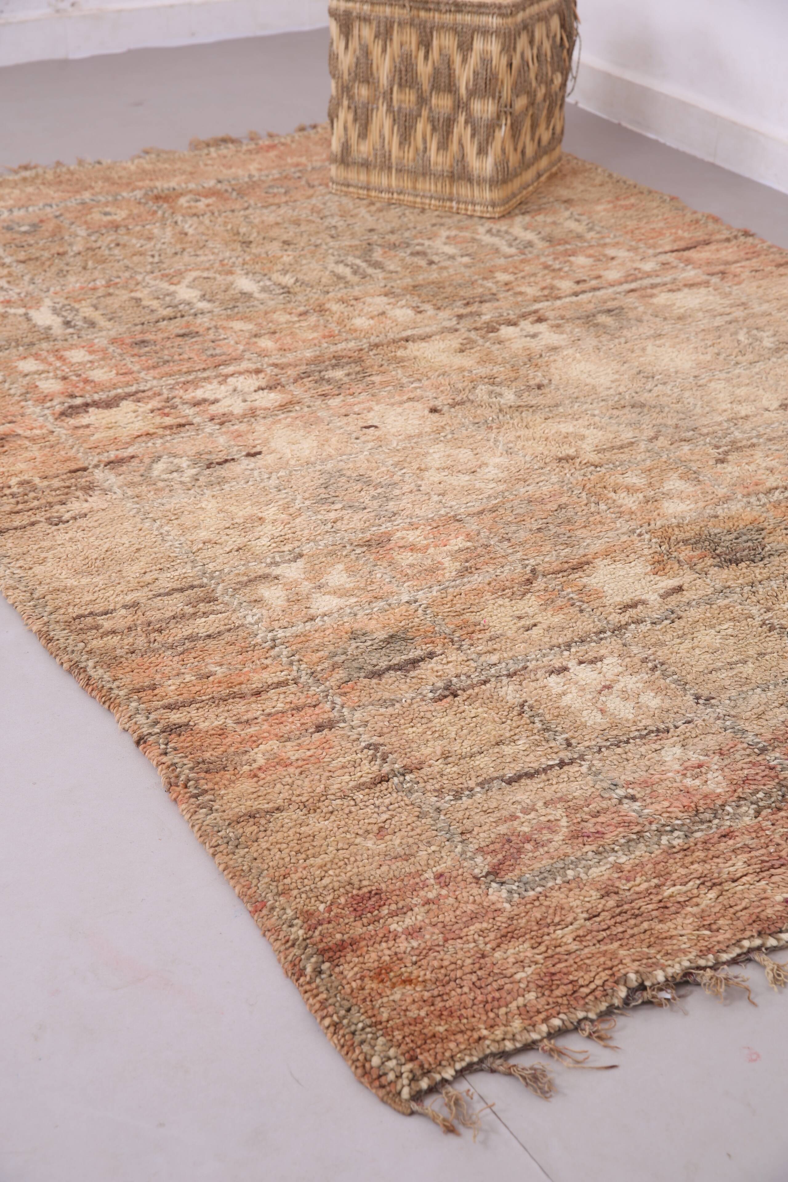 Peach Vintage Moroccan Rug 174 x 263 cm - Berber Wool Rug - Handmade rug