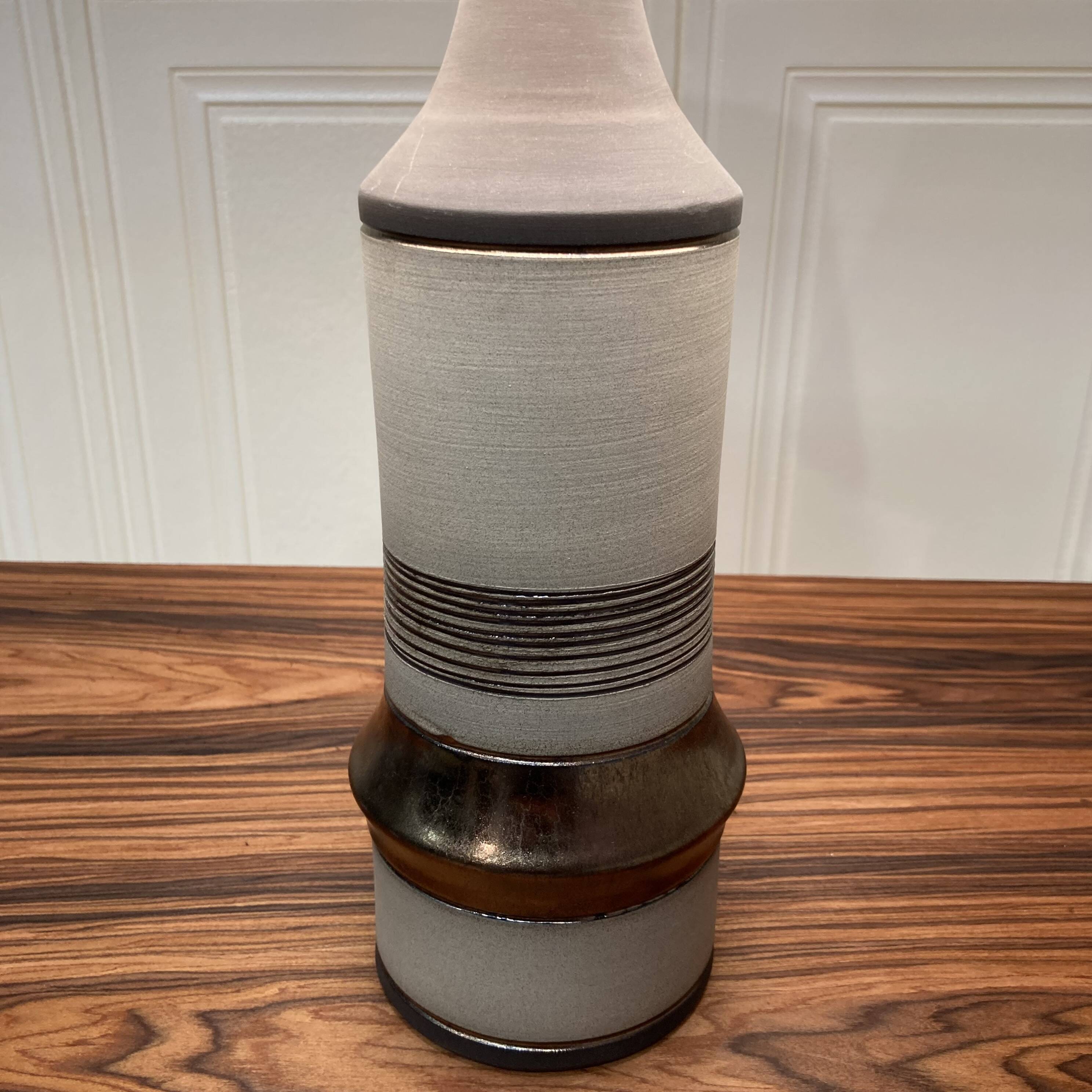 Ceramic lamp stamped scandinavian design 1960.