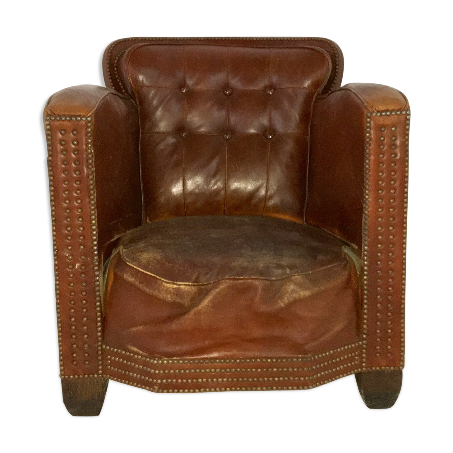 Pretty leather armchair