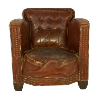 Fauteuil en cuir