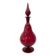 Large blown glass red carafe Blenko / Genie Bottle from the 1960s.