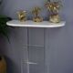70s design console in marble and plexi