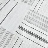 8x10 Contemporary White & Gray Solid Kilim Rug, 258x309Cm