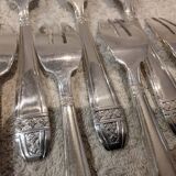 10 silver-plated metal cake forks from the Monaco Grand Prix