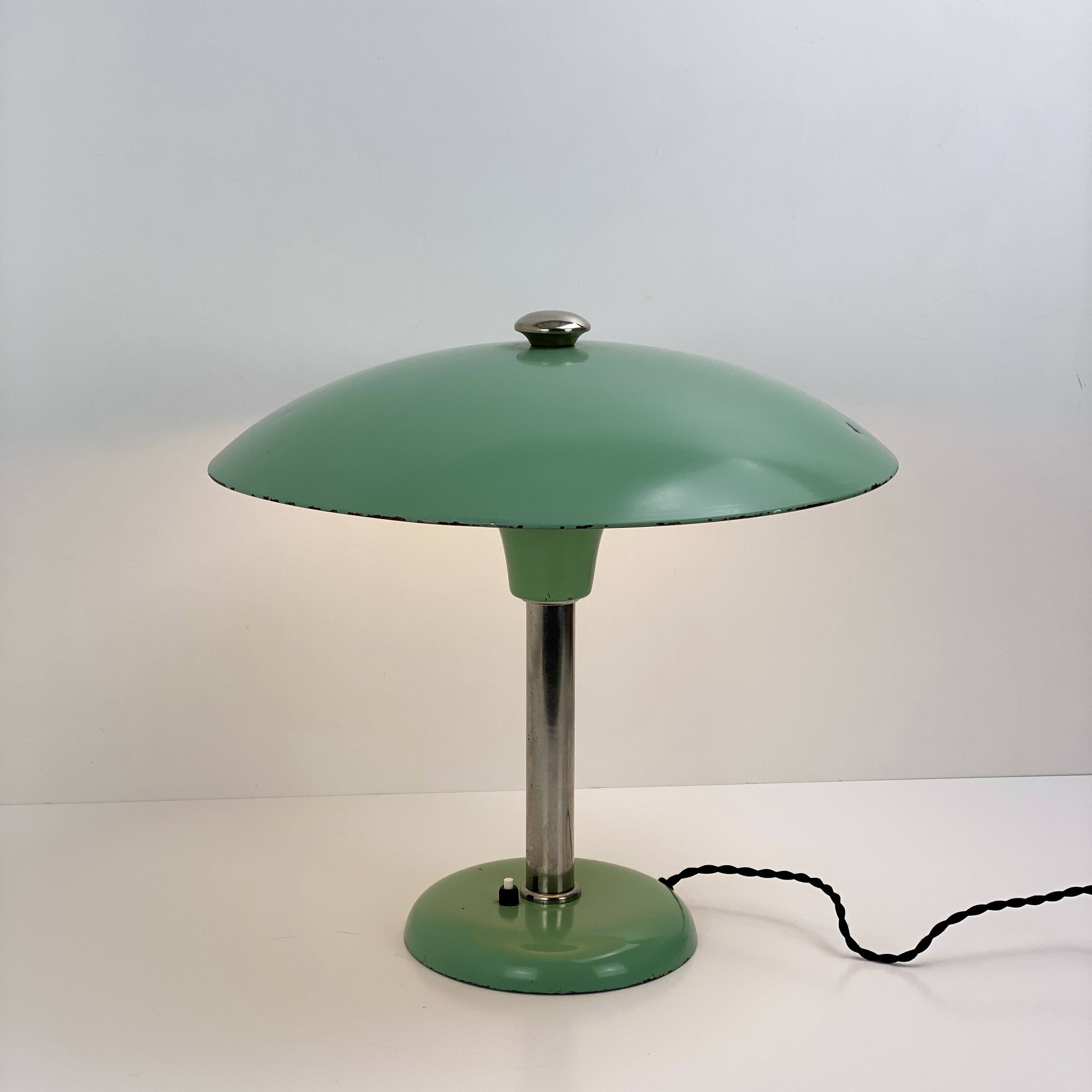 Bauhaus table lamp by Max Schumacher For Metallwerk Werner Schröder,19