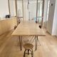 XXL table in solid ash – 3 metres – Ripaton metal legs