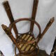 Rattan bar top stool