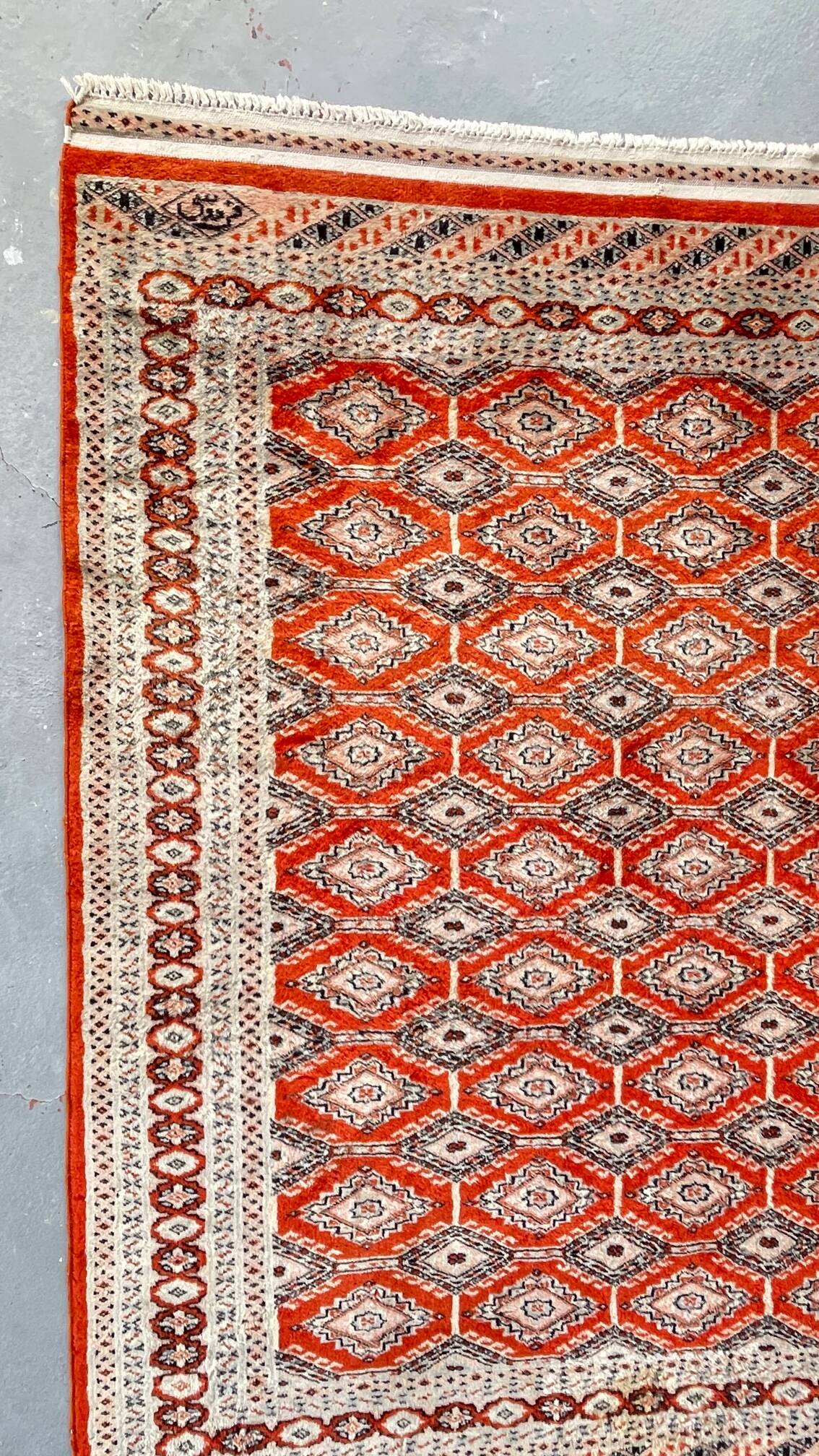 Vintage Red-Orange Persian Rug 172cm x 126cm
