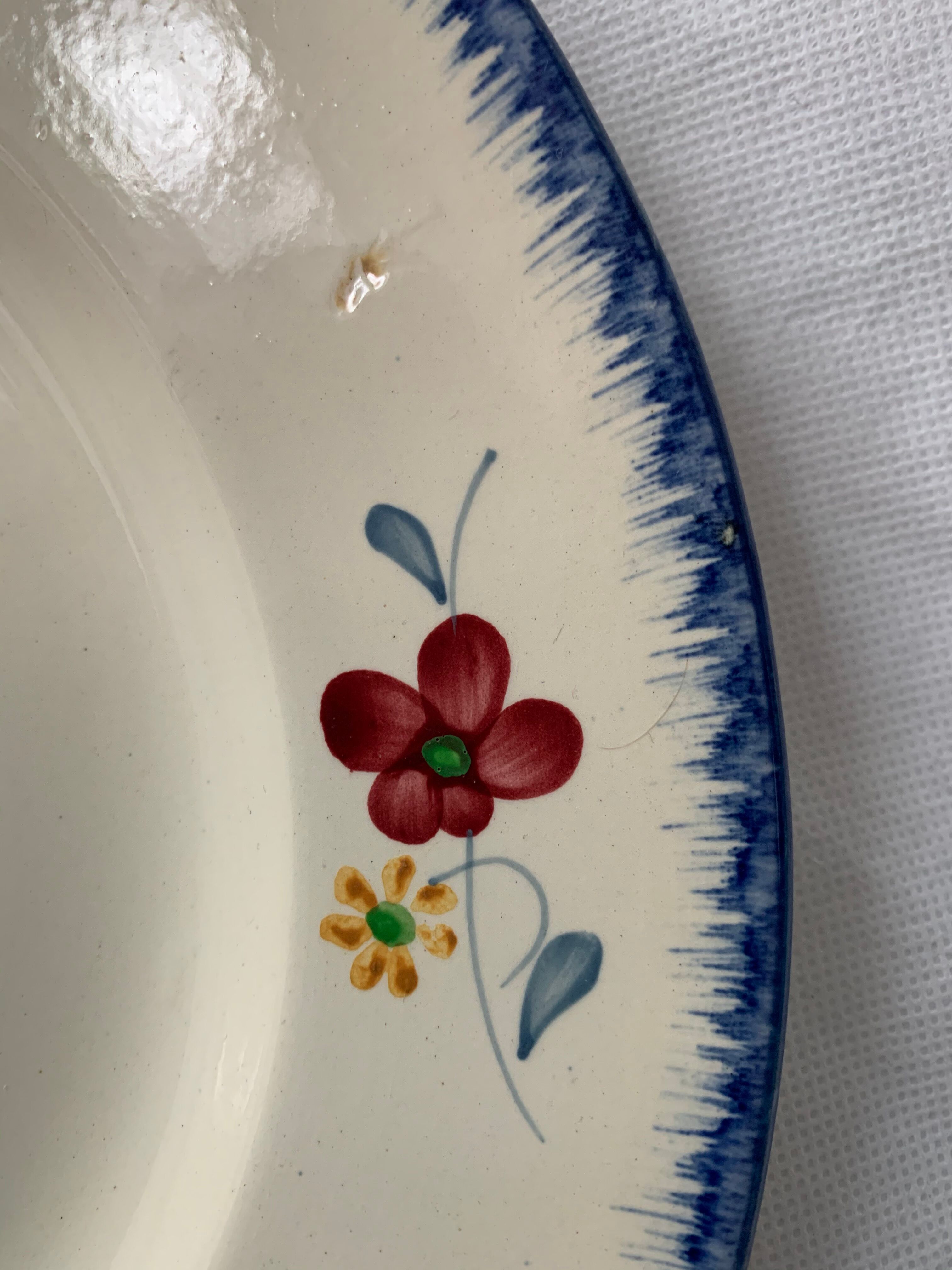 Set de 2 plats Mary Lou Digoin Sarreguemines 20 ème siècle