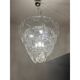 Contemporary Modern Clear "Petals" Glass Chandelier