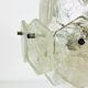 Kalmar Franken ice glass chandelier, 1960s