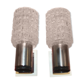 Pair of moulded glass sconces