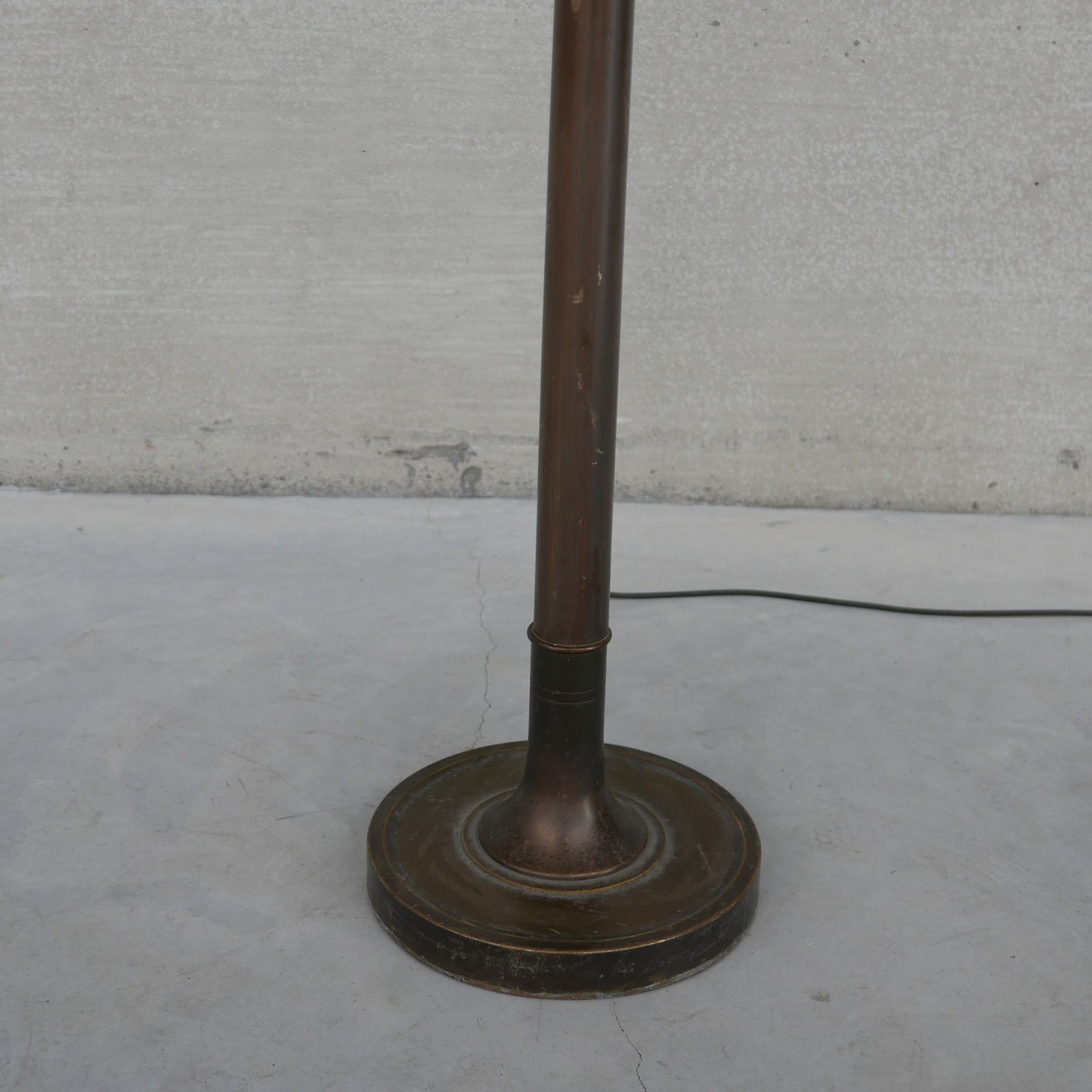 French Mid-Century Brass Floor Lamp