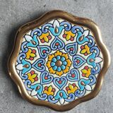 ARTECER Cuerda Seca trivet, 18 carat gold