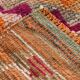 3x11 Pumpkin Orange Vintage Runner Rug, Wool Runner Rug, 77x326Cm