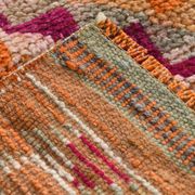 3x11 Pumpkin Orange Vintage Runner Rug, Wool Runner Rug, 77x326Cm