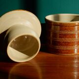 Vintage butter dish in Berry stoneware