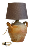 Lampe poterie artisanale vintage