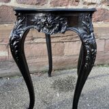 Table de milieu salon console 1900 néo louis xv en bois noirci napoleon iii
