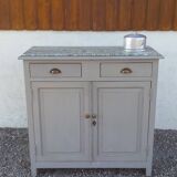 Grey parisian buffet, tile tray "pool"