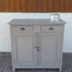 Grey parisian buffet, tile tray "pool"