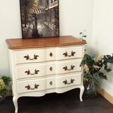 Creme white chest of drawers