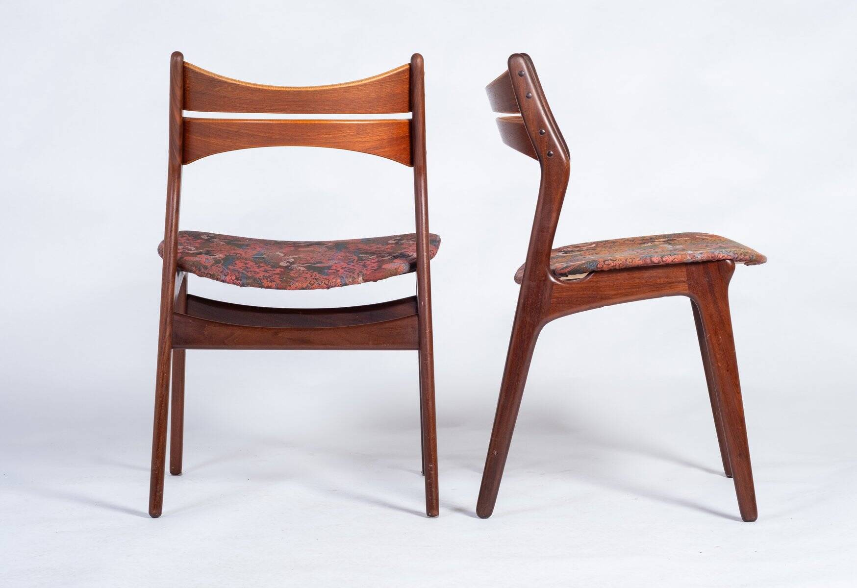 Teak Dining Chairs by Erik Buch for Christiansen Møbelfabrik, 1960s, Set of 4