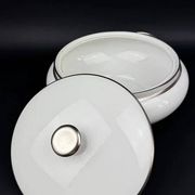 Raynaud soup tureen model Fontainebleau platinum