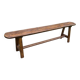 Vintage farmhouse bench in solid oak