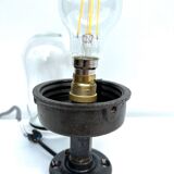 wall lamp or ceiling lamp cast steel gooseneck style 1930