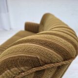 1960s, 3-seater Danish sofa, green furniture wool, original condition.
