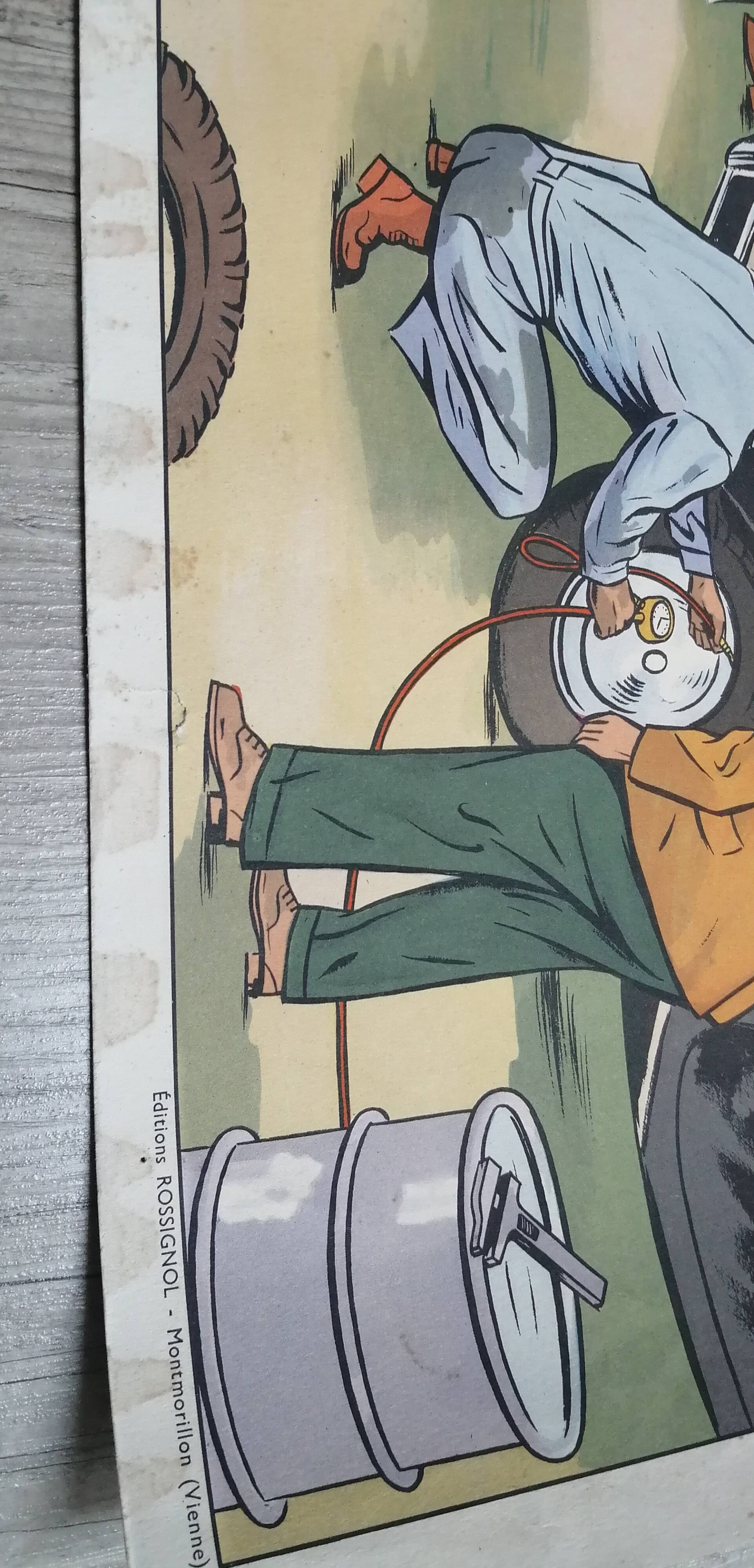 School poster "the mechanic/the station" 56x76