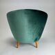 Mid-Century Armchairs in the style of Federico Munari, Italy, 1950s, Set of 2