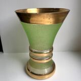 Green granita vase 60s
